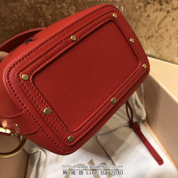 Chloe克洛伊 2018秋季系列 紅色圖騰貼繡 定制款限量小馬刺繡 Roy水桶包 唐嫣同款  ypk1006